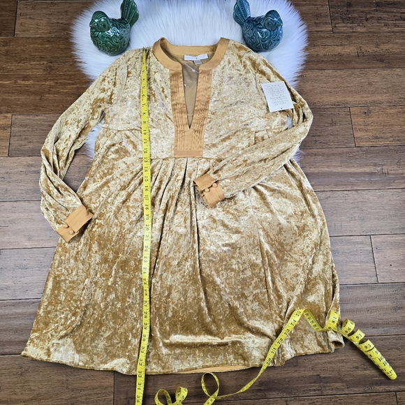 Boston Proper crushed velvet boho dress XS - Picture 15 of 16